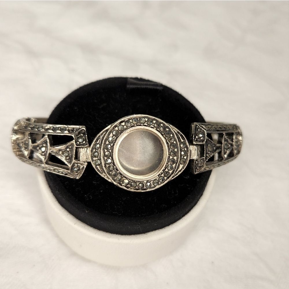 Vintage marcasite bracelet watch